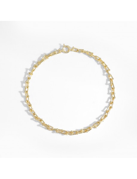 Classic Hollow Chain Fashion 925 Sterling Silver Necklace