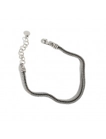 Vintage Snake Chain 925 Sterling Silver Bracelet