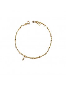 Casual Shell Pearl 925 Sterling Silver Chain Bracelet
