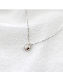 Simple Mini Waterdrop 925 Sterling Silver Necklace