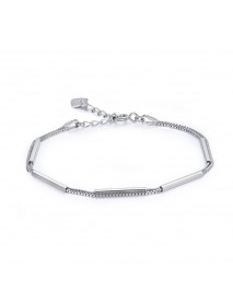 Fashion Double Layer Box 925 Sterling Silver Bracelet