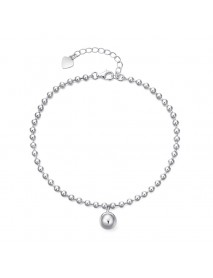 Silver Bead Ball 925 Sterling Silver Foot Anklet