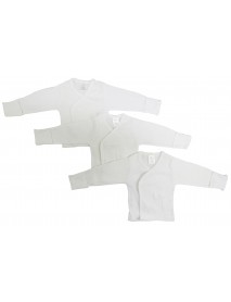 Bambini Long Sleeve Side Snap With Mittens - 3 Pack
