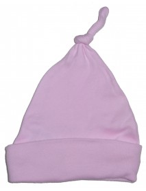 Pink Knotted Baby Cap