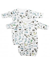 Bambini Printed Infant Gowns - 2 Pack
