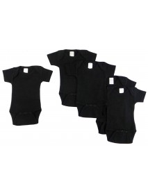 Bambini Black Onezie (Pack of 5)