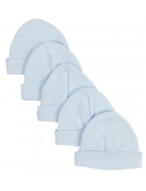 Bambini Blue Baby Cap (Pack of 5)