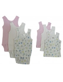 Bambini Girls Printed Tank Top Variety 6 Pack
