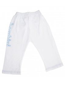 Bambini Boys White Pants with Print