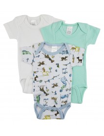 Bambini Short Sleeve One Piece 3 Pack