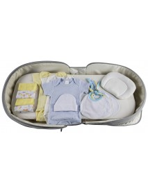 Boys 12 pc Baby Clothing Starter Set with Diaper Bag