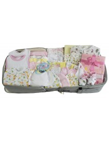 Girls 44 pc Baby Clothing Starter Set with Diaper Bag