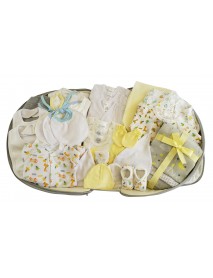Unisex 44 pc Baby Clothing Starter Set with Diaper Bag