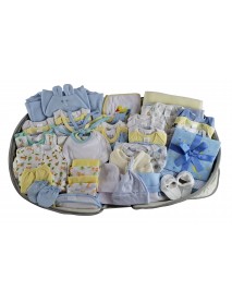 Boys 62 pc Baby Clothing Starter Set with Diaper Bag