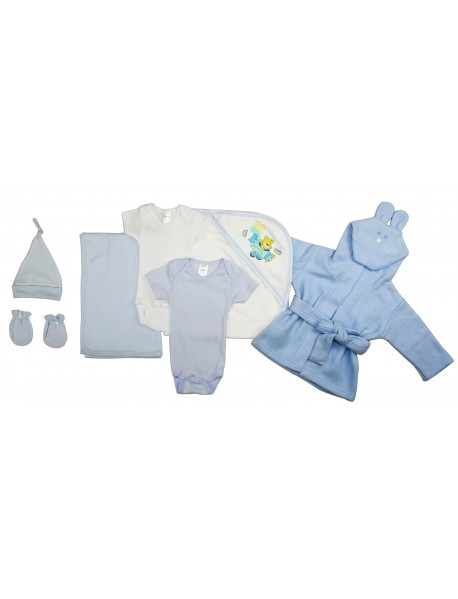 Boys 7 Pc Layette Baby Clothes Set