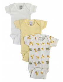 Baby Boy, Baby Girl, Unisex Short Sleeve Onezies Variety (Pack of 3)