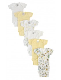 Baby Boy, Baby Girl, Unisex Short Sleeve Onezies Variety (Pack of 6)