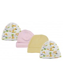 Baby Girl Infant Caps (Pack of 4)