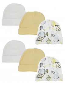 Baby Boy, Baby Girl, Unisex Infant Caps (Pack of 6)