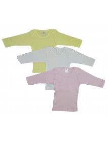 Girls Pastel Variety Long Sleeve Lap T-shirts