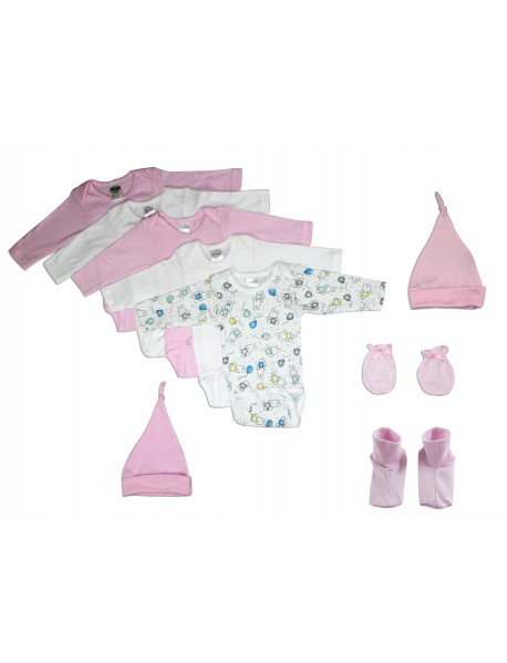 Baby Girl 9 Pc Layette Sets