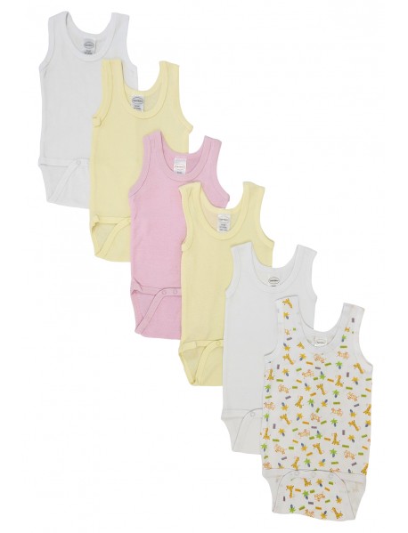 Baby Girl 6 Pc Onezies and Tank Tops