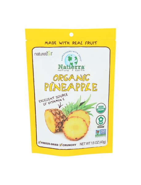 Nature's All Foods Freeze Dried Raw Pineapple (12x1.5 Oz)