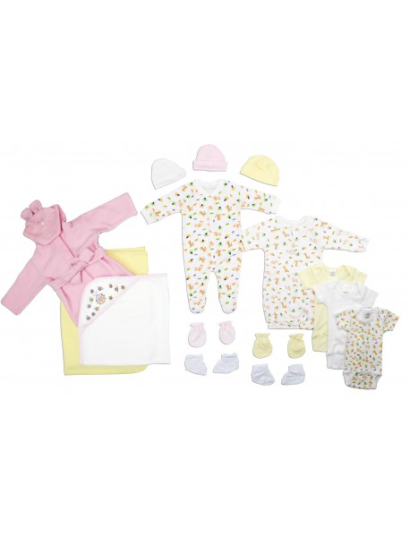 Newborn Baby Girls 15 Pc Layette Baby Shower Gift Set