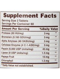 American Health Super Papaya Enzyme Plus (1x180 TAB)