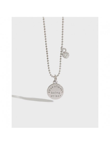 Fashion Love Always Being at Last 925 Sterling Silver Necklace