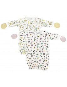 Newborn Baby Girl 4 Piece Gown Set