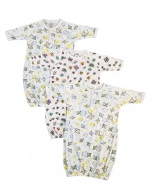 Newborn Baby Girl 3 Piece Gown Set