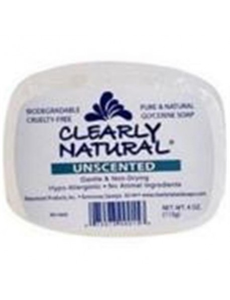 Clearly Naturals Unscented Glycerin Soap (1x4 Oz)