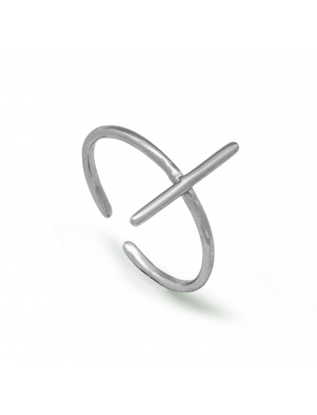 Cross Adjustable 925 Sterling Silver Ring