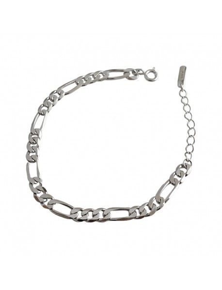 Classic Hollow Chain 925 Sterling Silver Bracelet