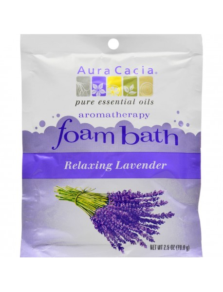 Aura Cacia Lavender Foam Bath (6x2.5 Oz)